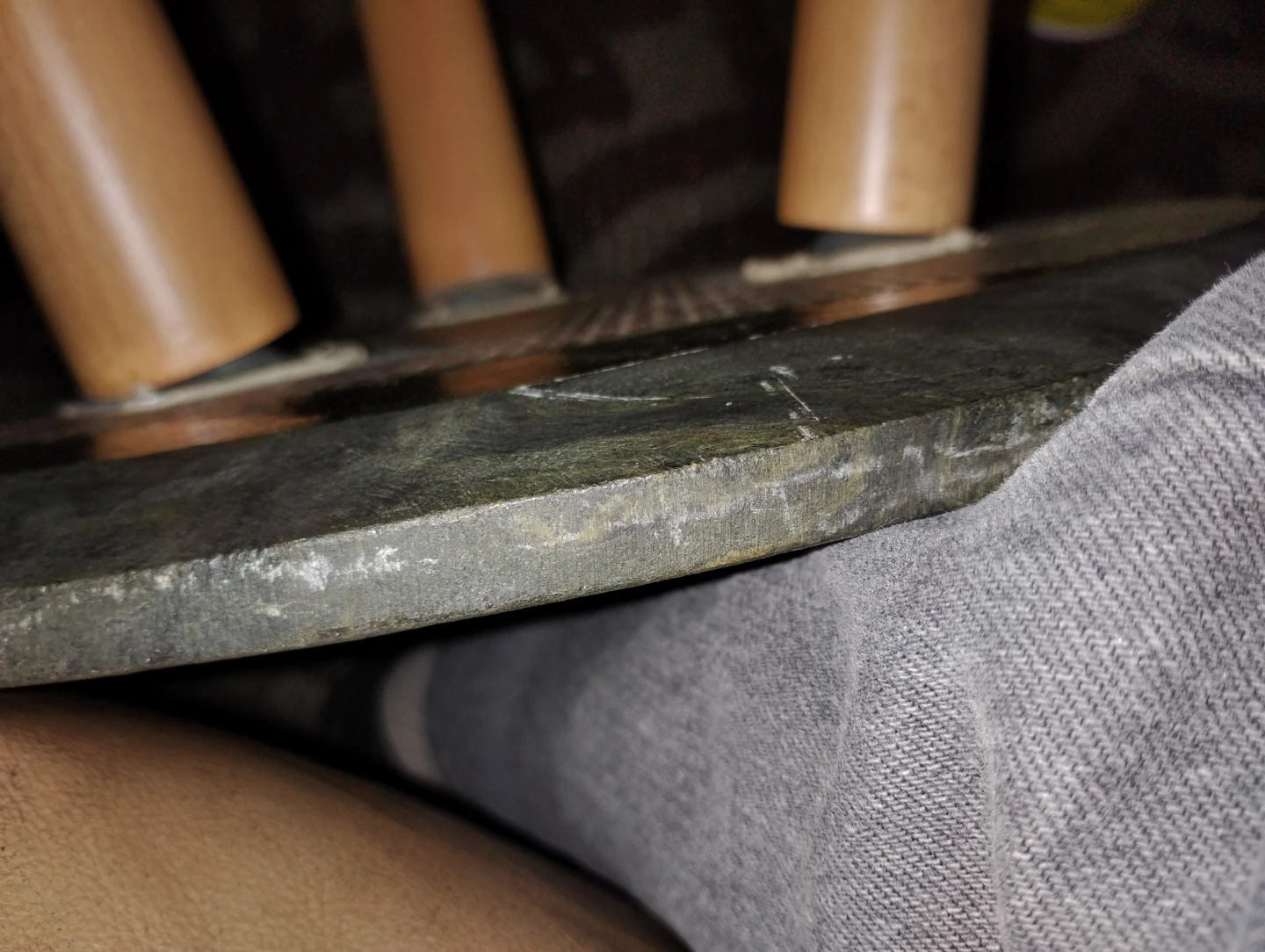 Unique Stone Top Side Table