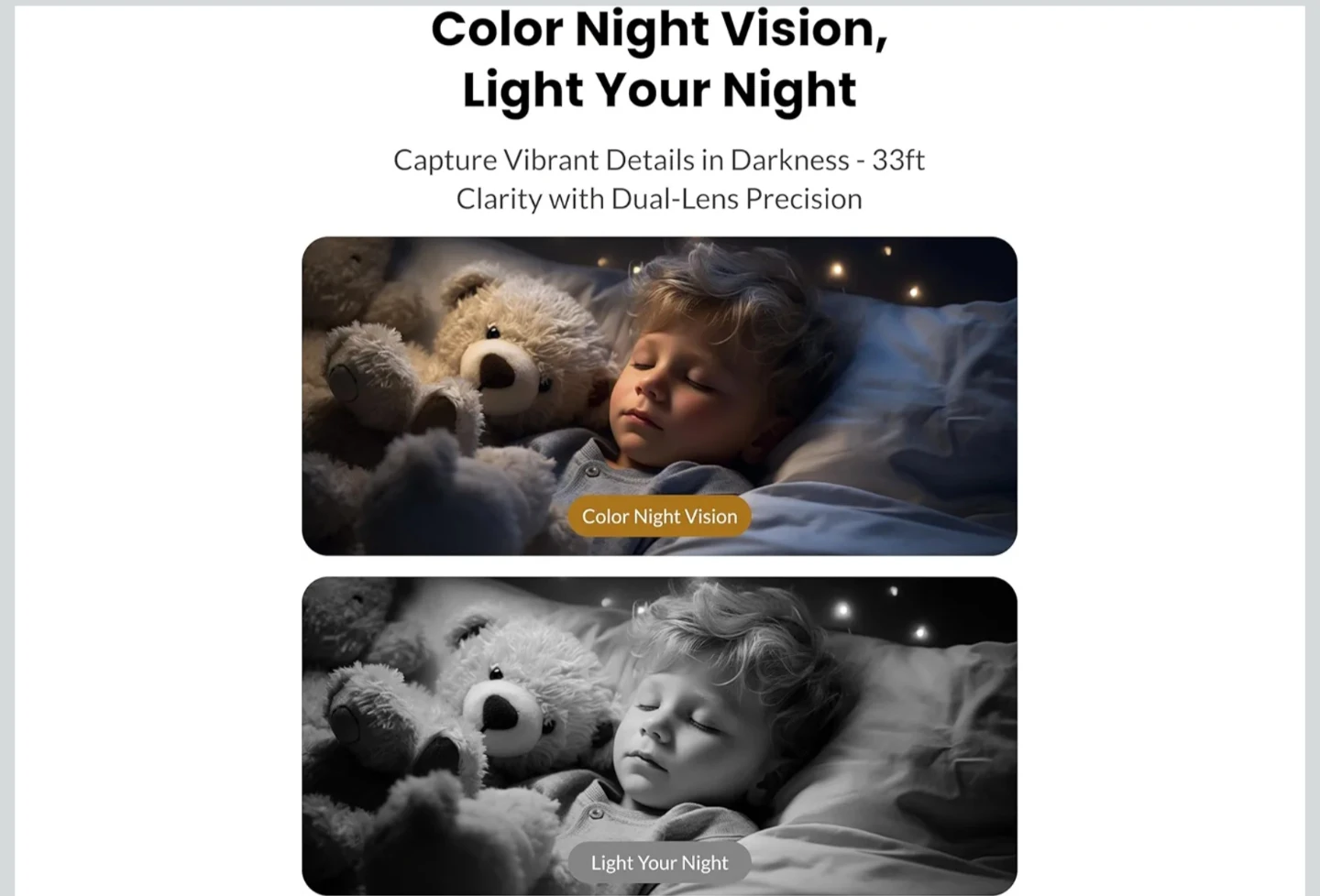 Indoor Security Camera with Color Night Vision and Two-Way Audio - photo 3