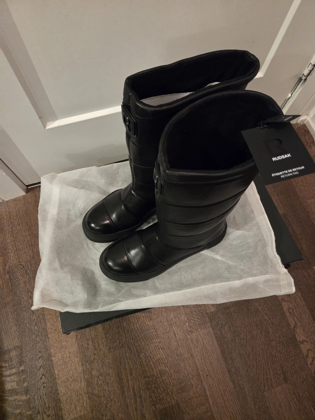 RUDSAK TEIGEN Black Puffer Boots - Size 41 - photo 2