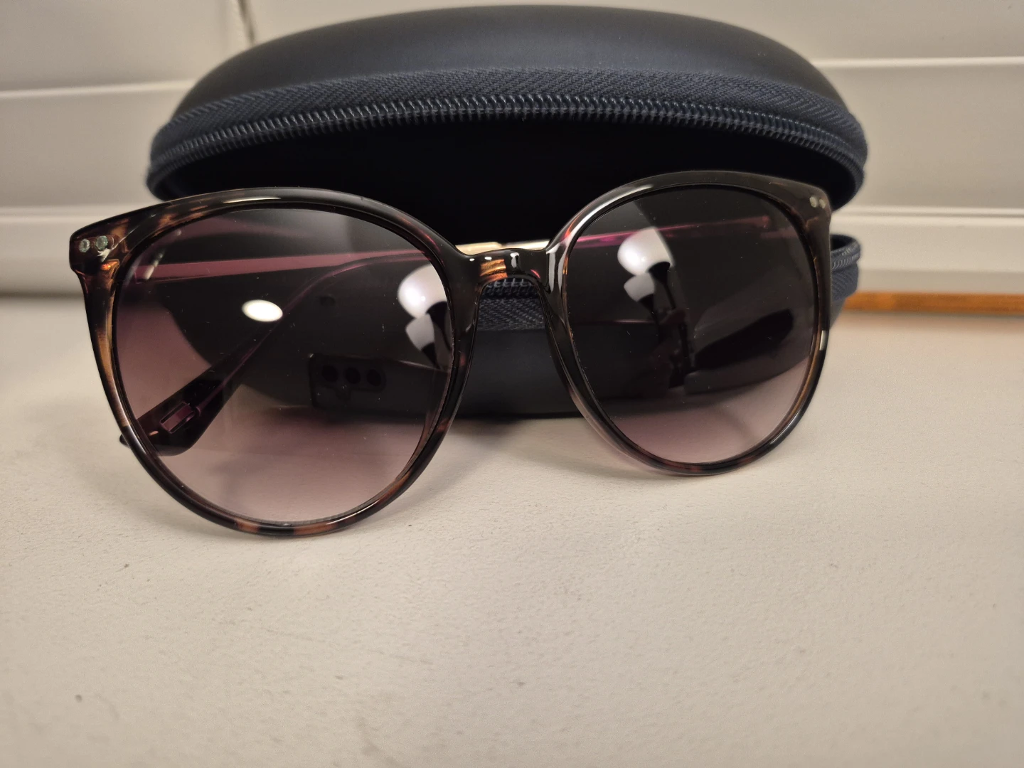 Tommy Hilfiger Tortoiseshell Sunglasses with Case