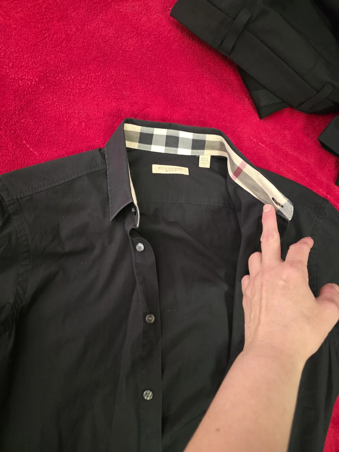 Burberry Brit Black Button-Up Shirt Size S - photo 2