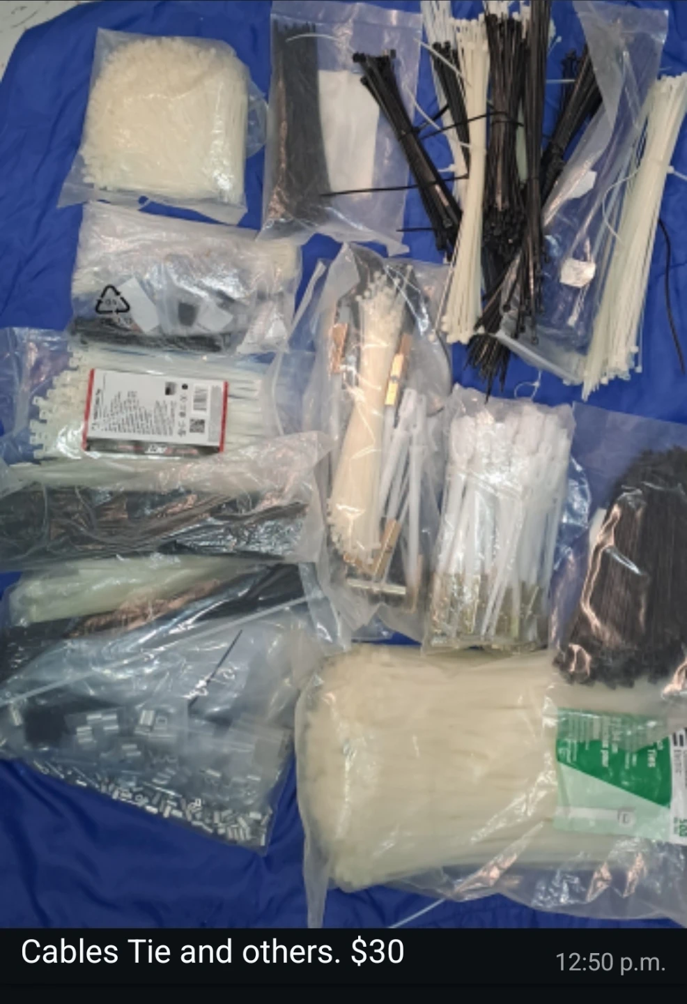 Assorted Cable Ties and Fasteners
