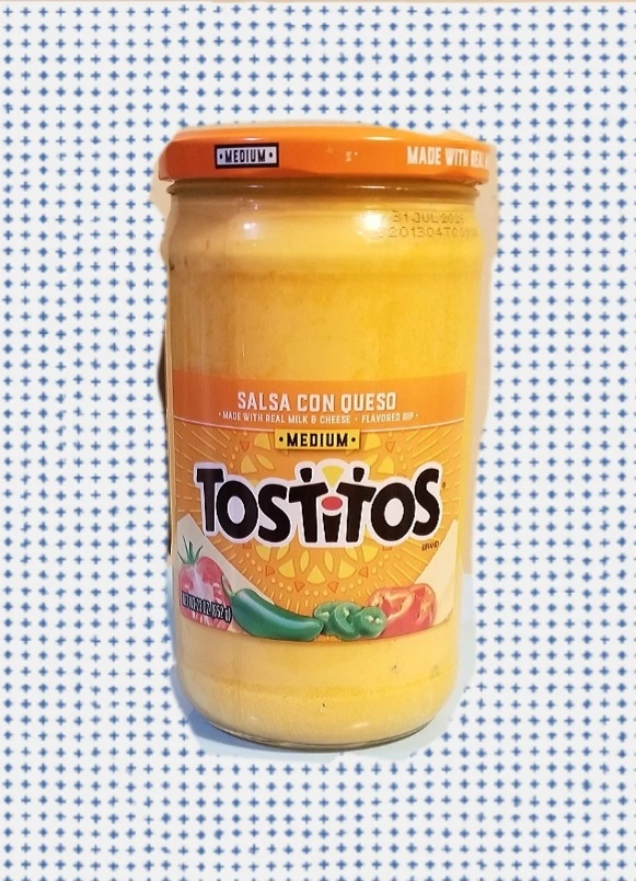 NEW Tostitos Medium Salsa Con Queso Dip, 23oz