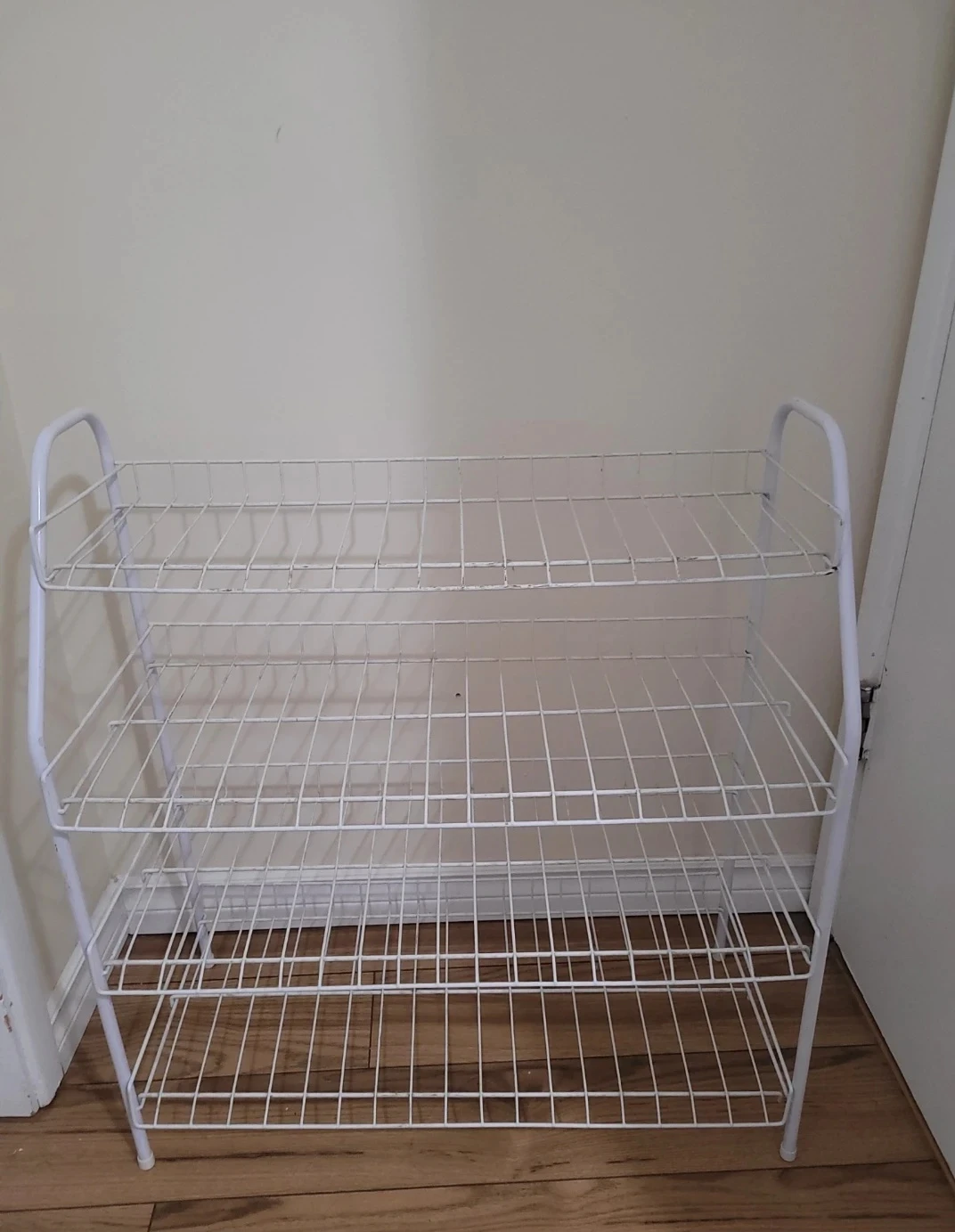 White 4-Tier Wire Storage Shelf