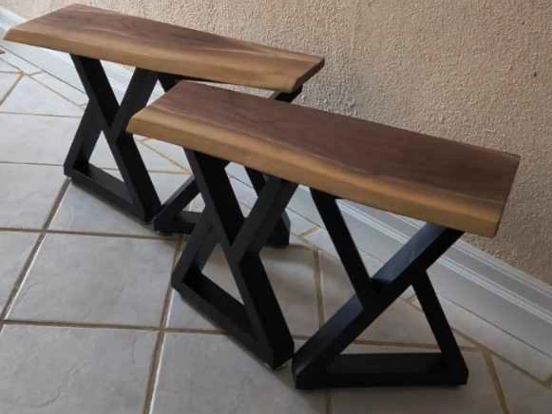 Live Edge Wood Benches