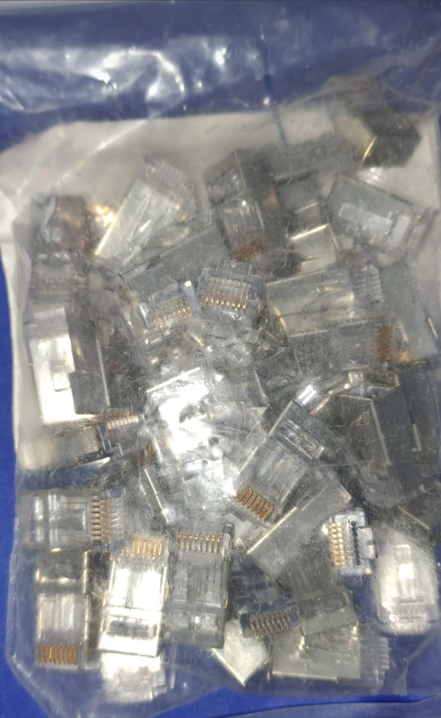 Shielded EZ-RJ45 Cat5e/6 Internal Ground Connectors QTY 50 - photo 2