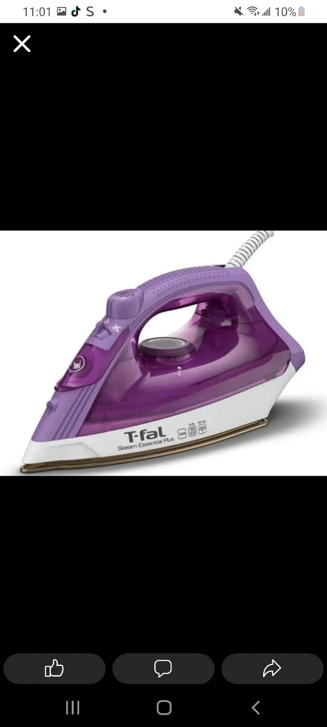 T-fal Steam Essential Plus Iron with Ironing Board Cover