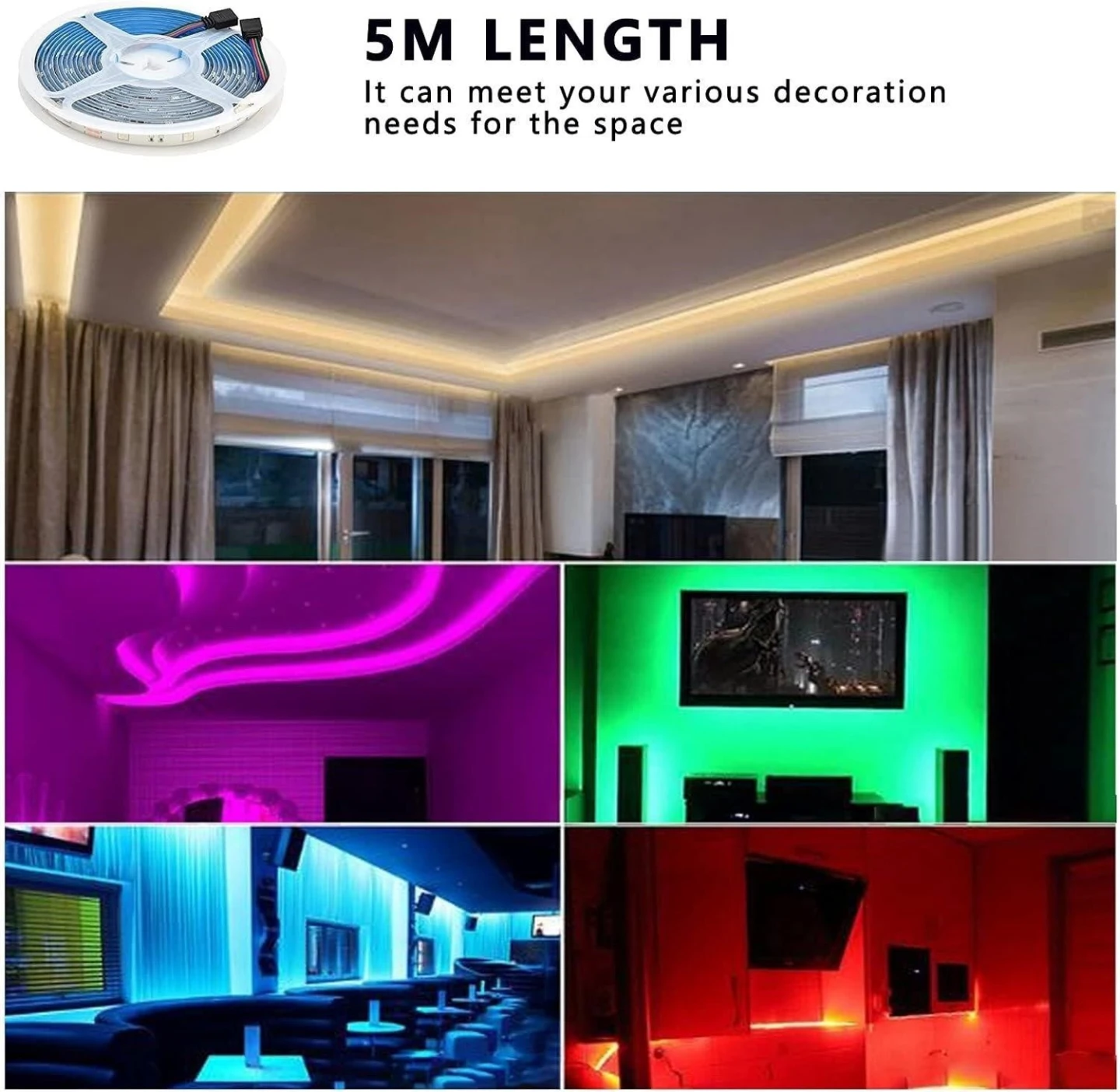 LED Strip Lights with Remote Control - photo 3