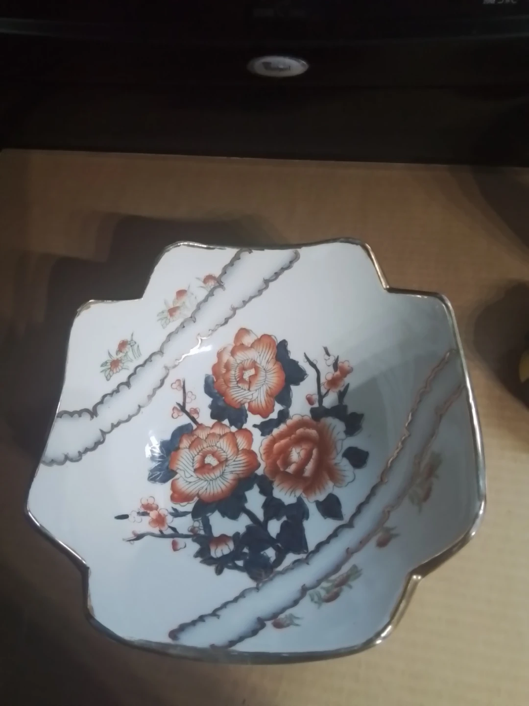 Antique Japanese Omari Porcelain Bowl 10x4.25"