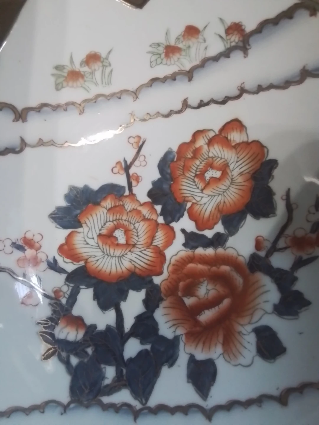 Antique Japanese Omari Porcelain Bowl 10x4.25" - photo 2