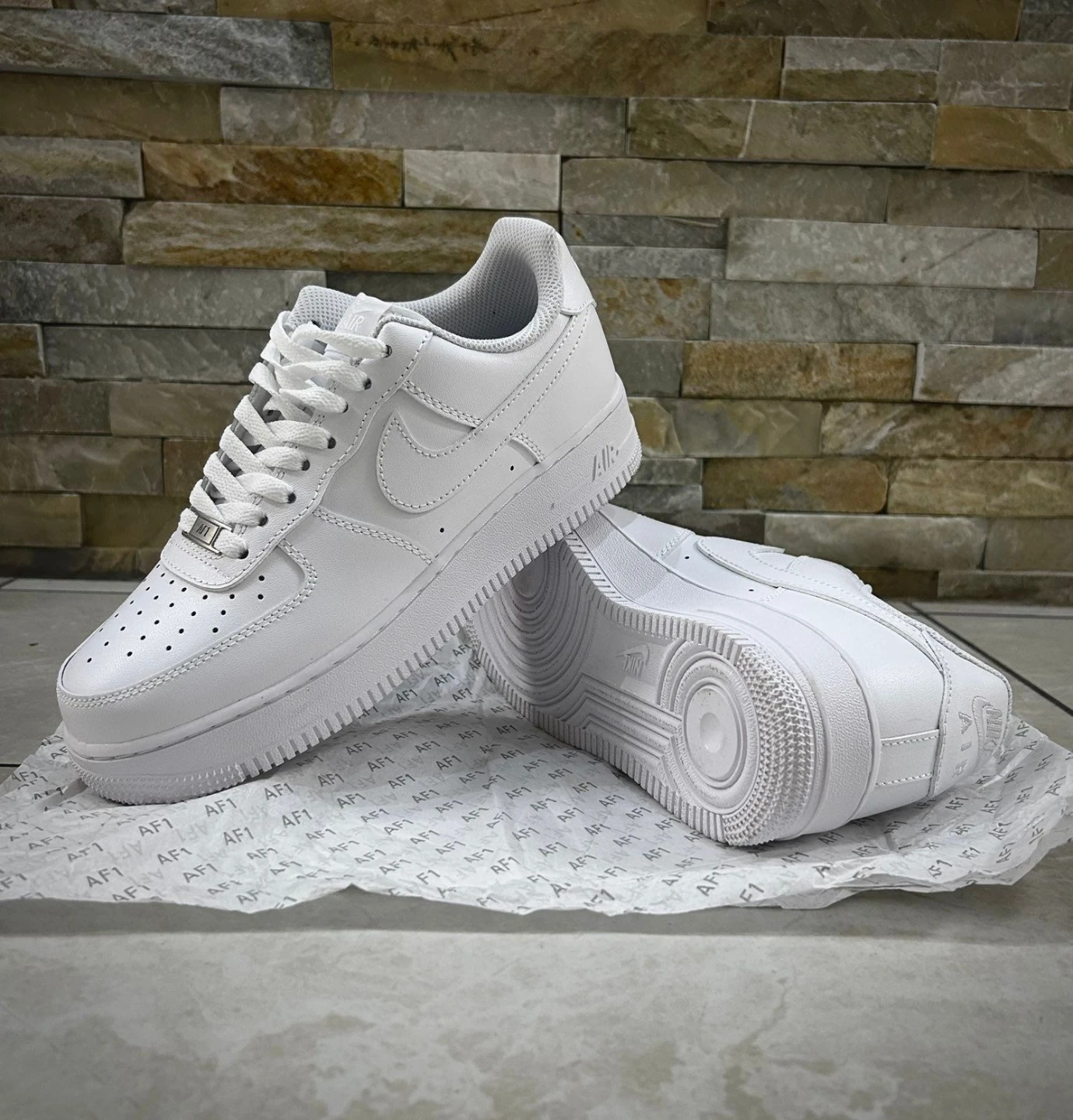 Nike Air Force 1 White Sneakers (read description)