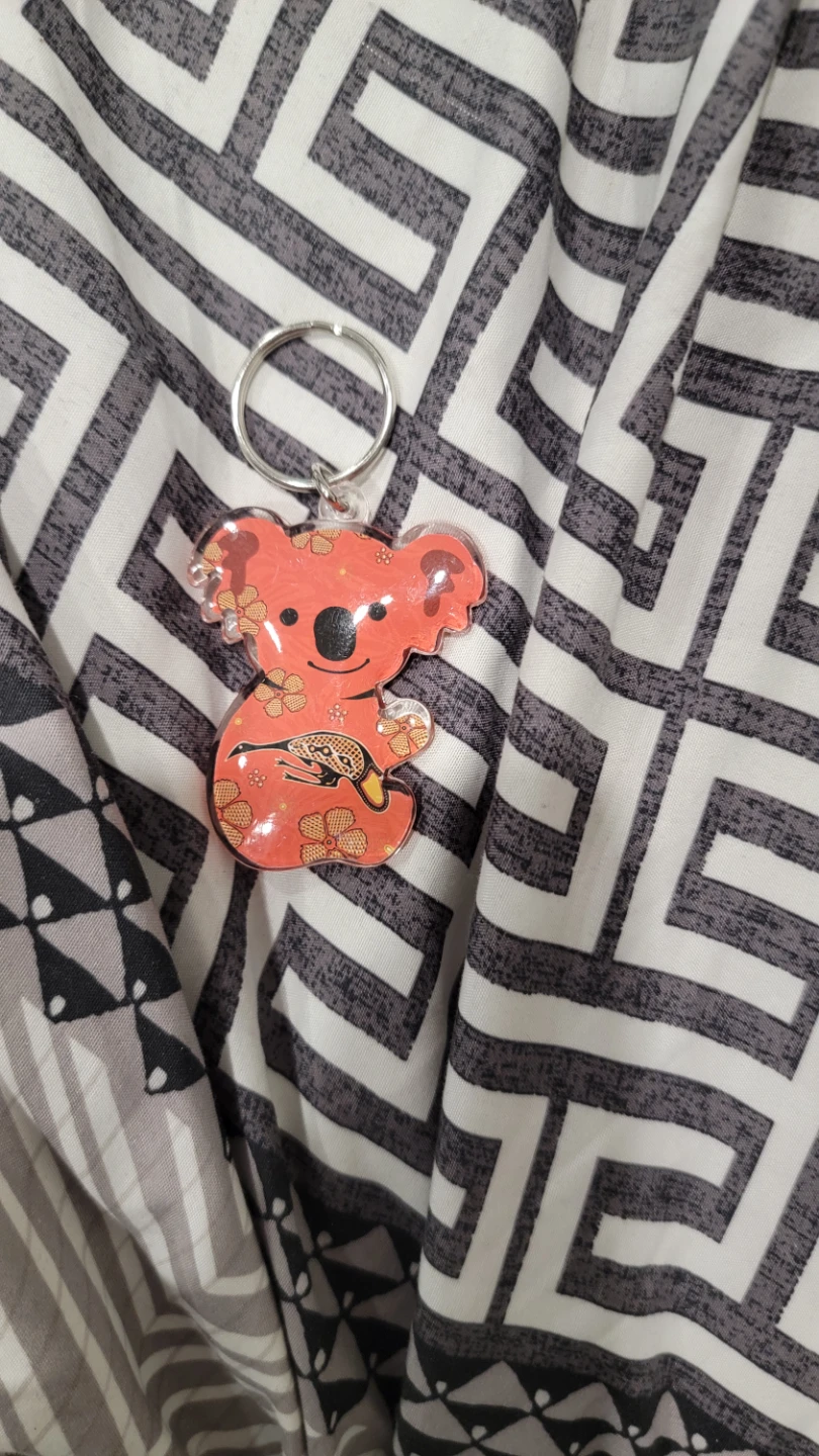 Keychain with Aboriginal Art Design