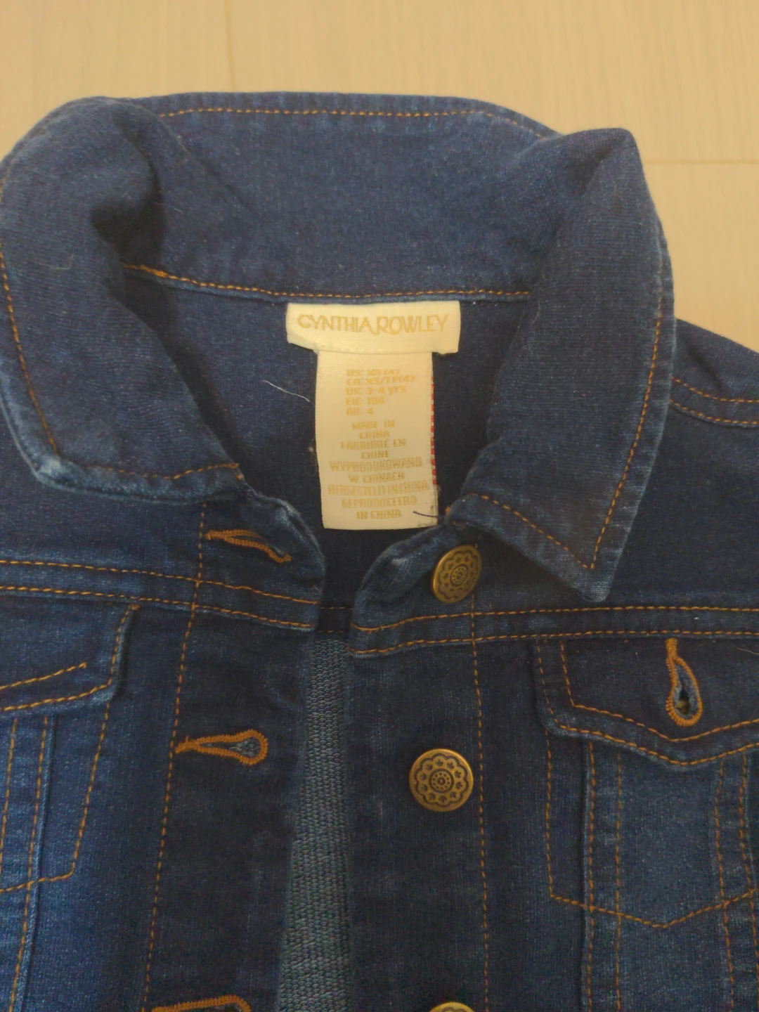 Cynthia Rowley Denim Toddler Jacket Size 4 - photo 2