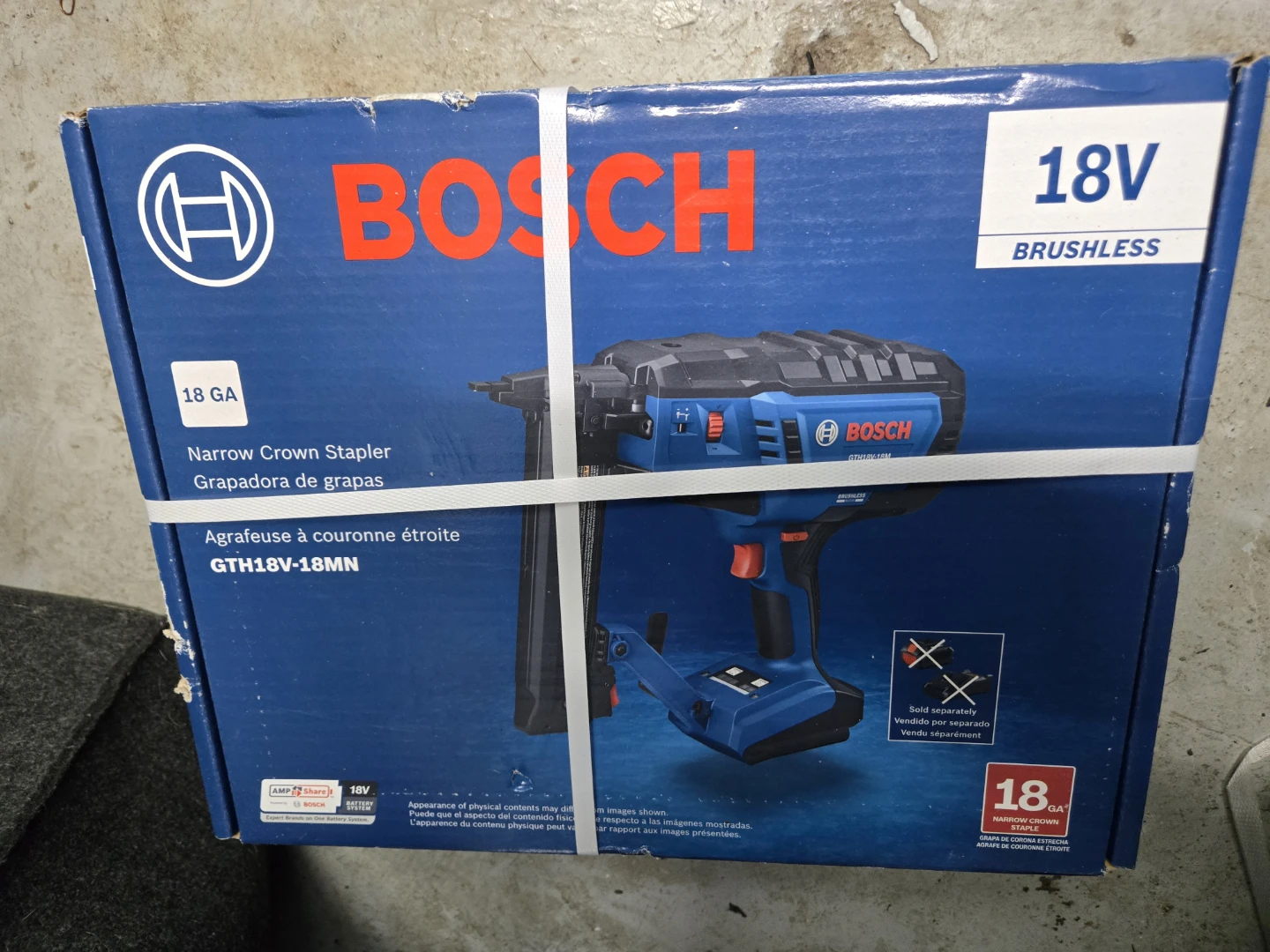 Bosch 18V Narrow Crown Stapler GTH18V-18MN