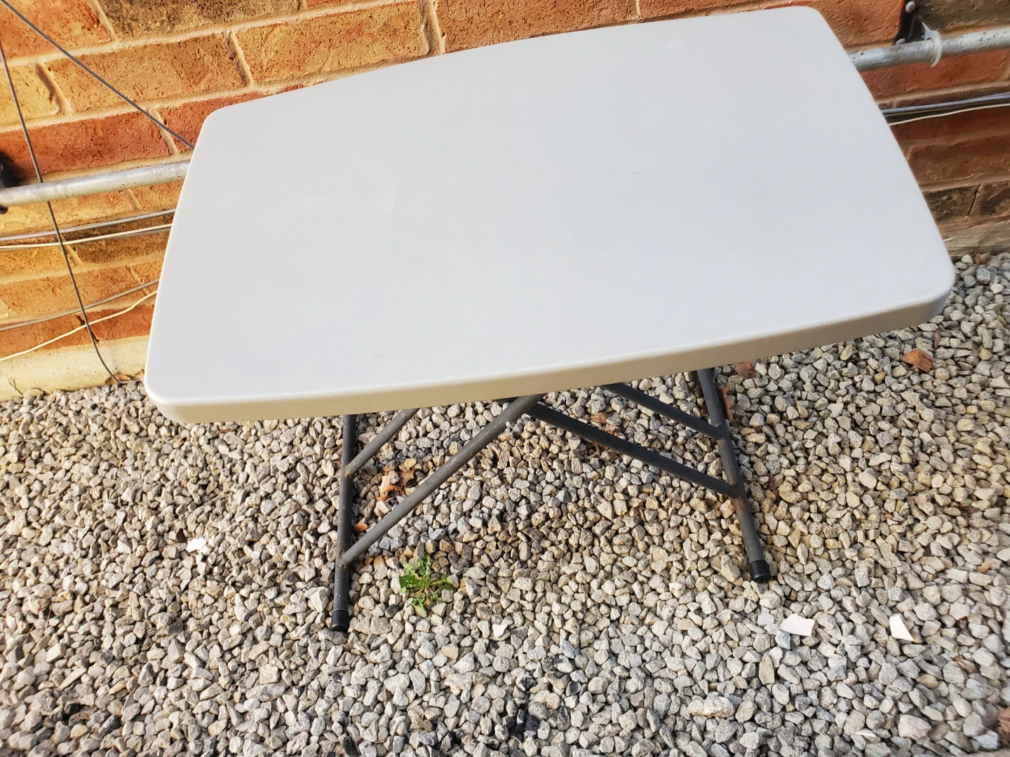 Grey Folding Table