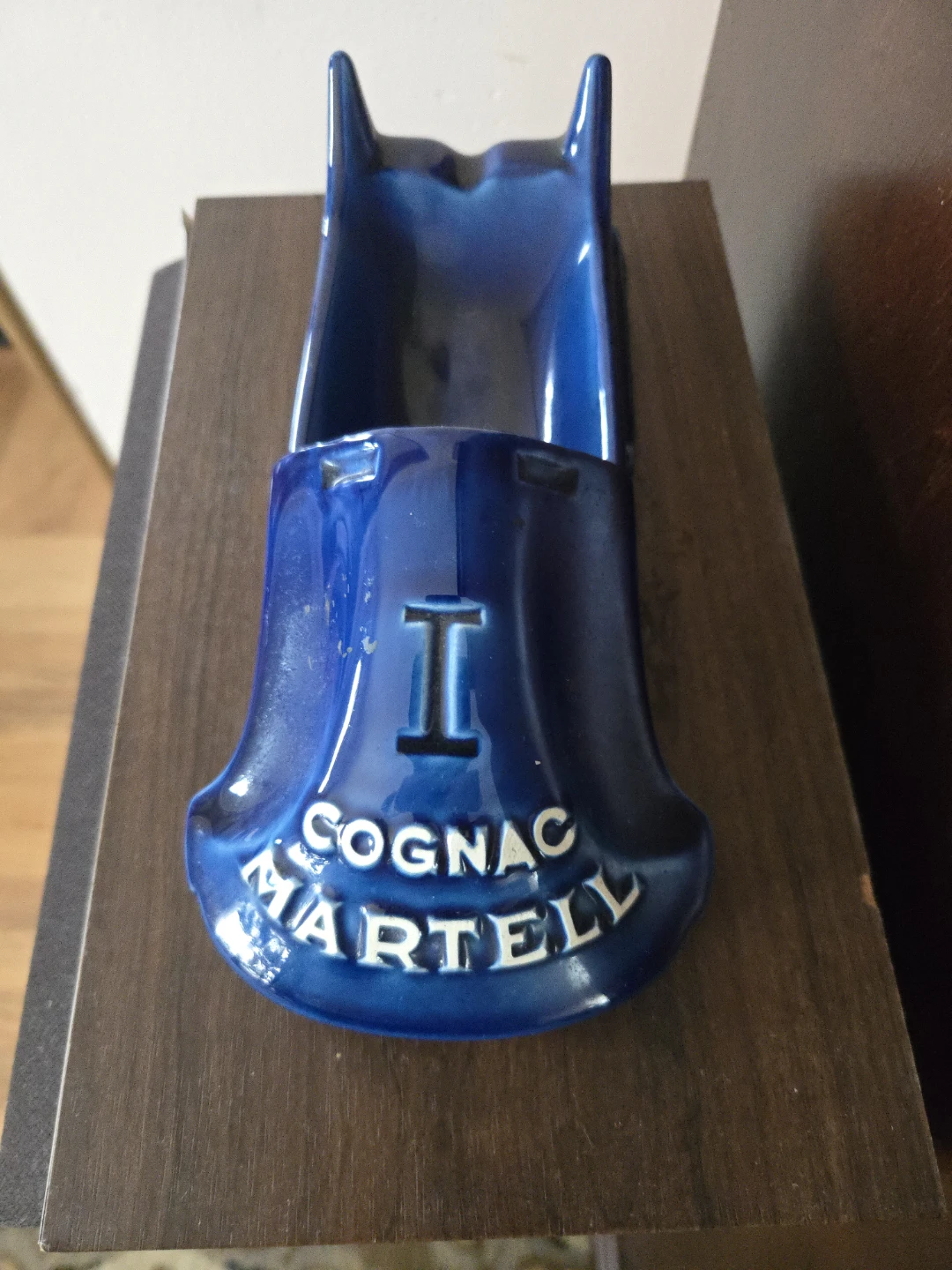 Martell Cognac Blue Ceramic Ashtray - photo 2