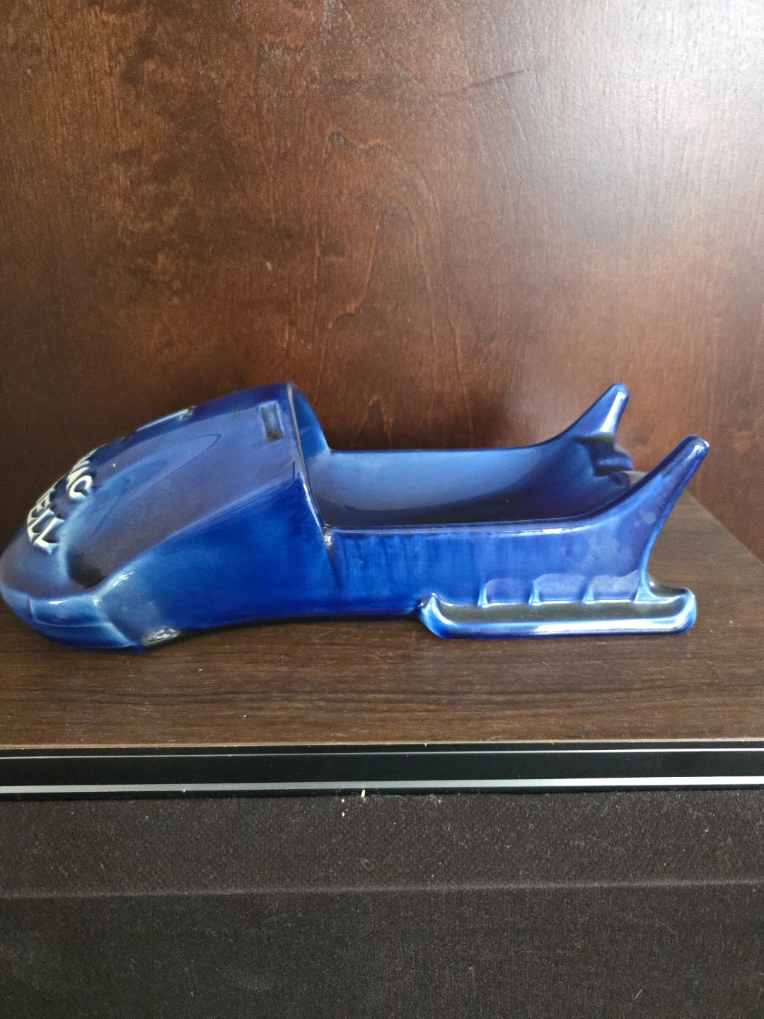 Martell Cognac Blue Ceramic Ashtray - photo 4