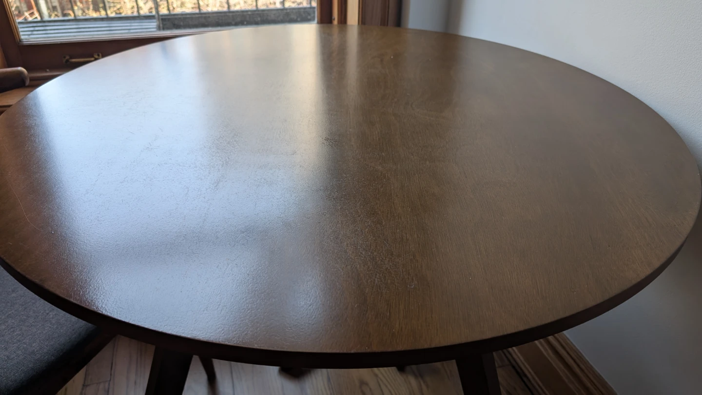Round Wood Dining Table (no chairs) - photo 2