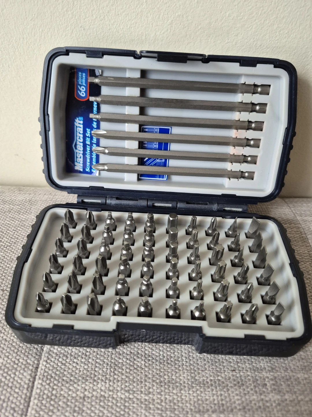 Mastercraft 66-Piece Screwdriver Bit Set with Case - photo 2