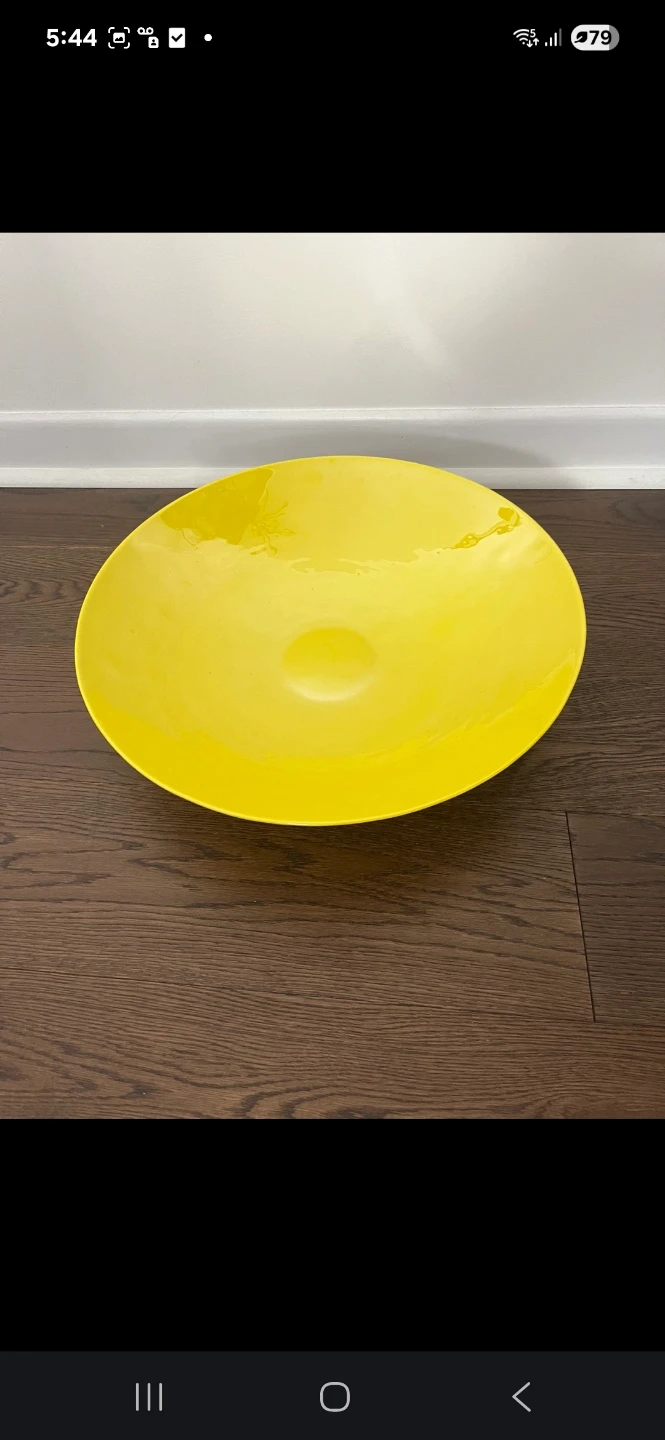 Large Yellow Decorative Bowl