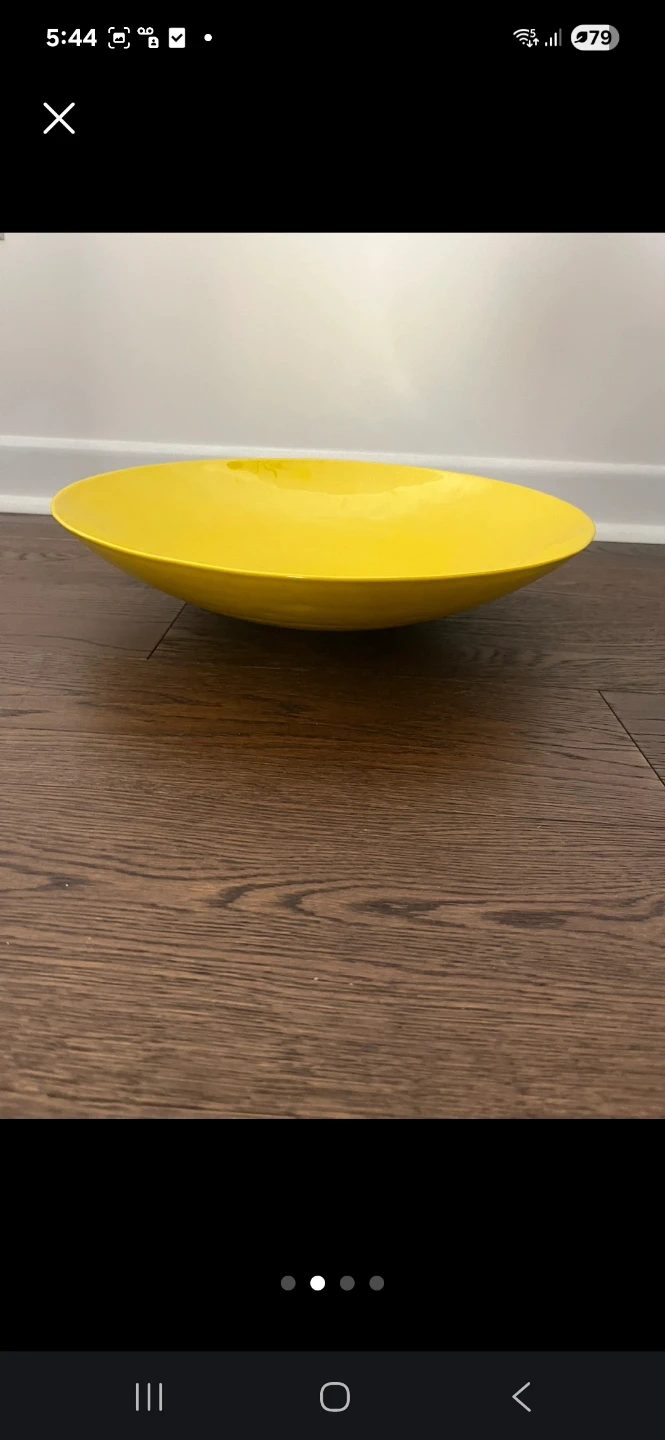 Large Yellow Decorative Bowl - photo 2