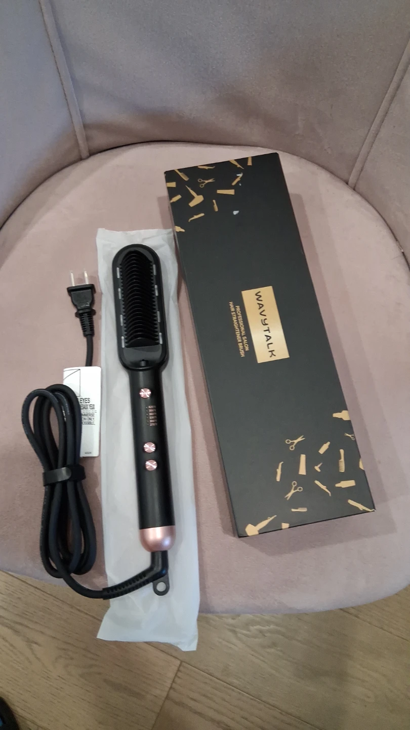 Hair Straightener Brush Comb Negative lonic - photo 3