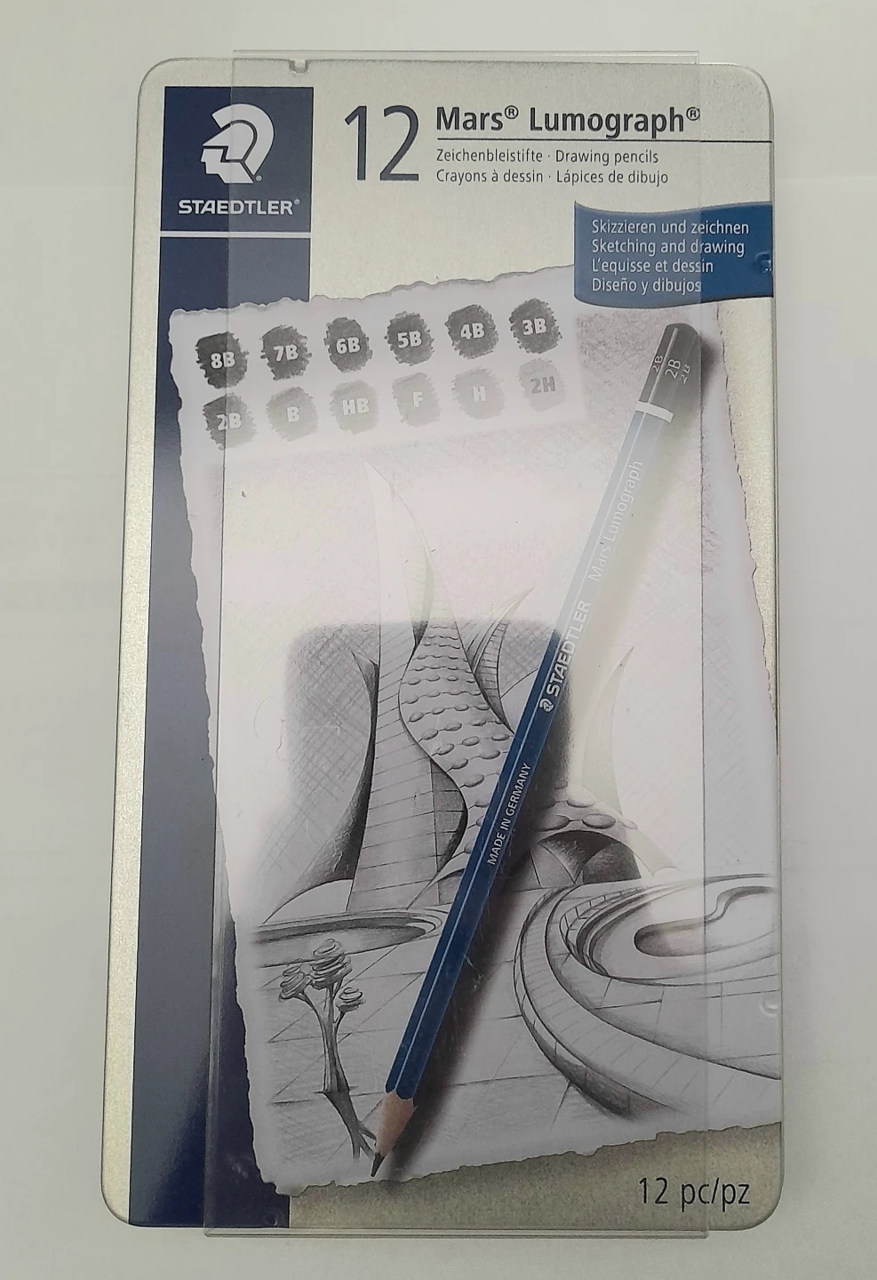 Staedtler Mars Lumograph Drawing Pencils - 12 pc Tin - photo 2