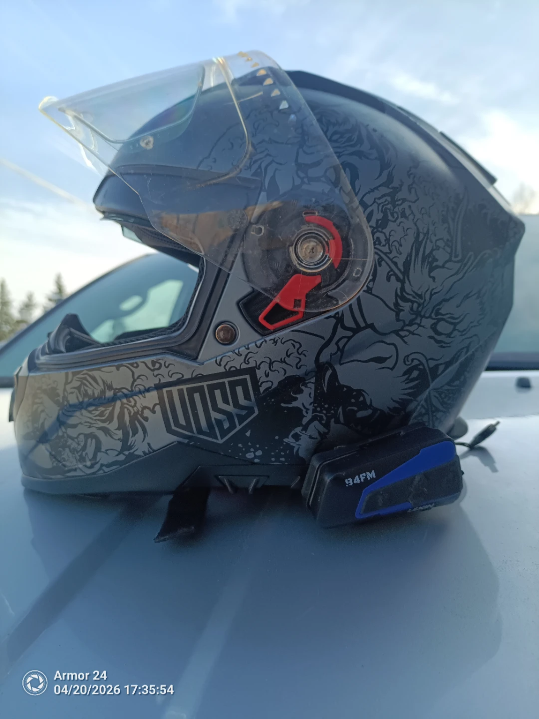 Voss989-moto wbluetooth HJC Full Face Motorcycle Helmet