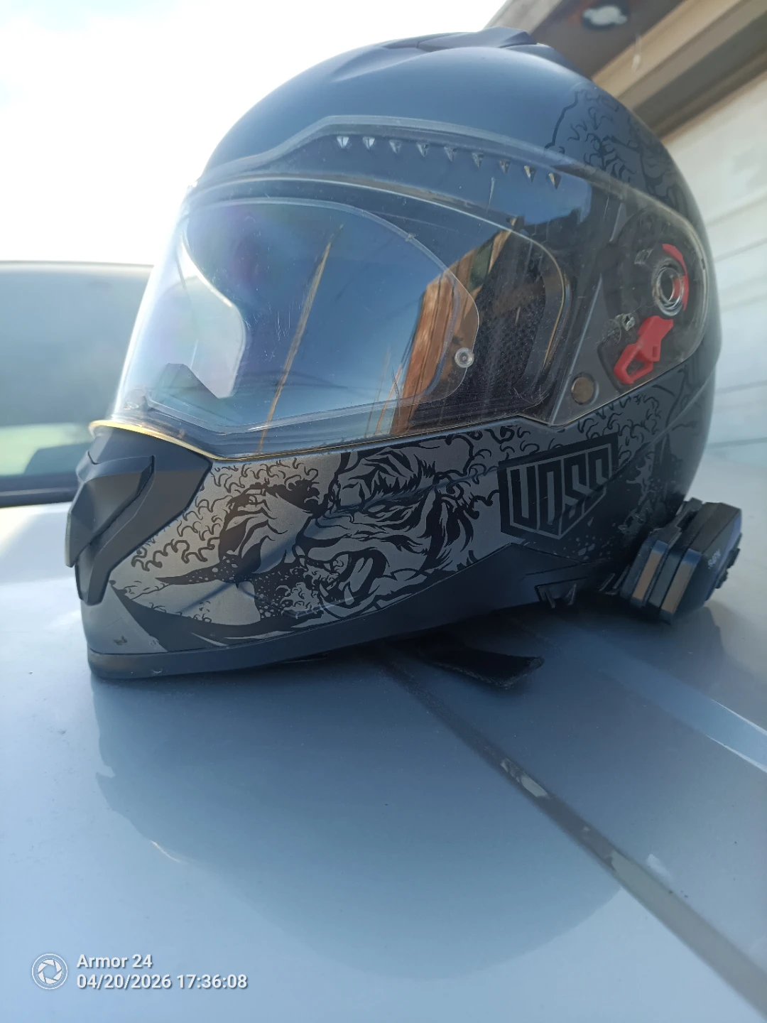 Voss989-moto wbluetooth HJC Full Face Motorcycle Helmet - photo 2