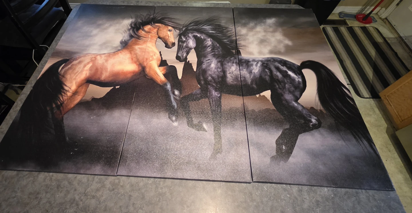 3 Panel Horse Wall Art