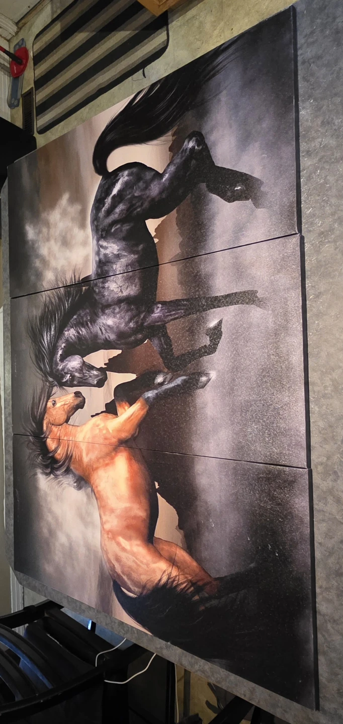3 Panel Horse Wall Art - photo 2