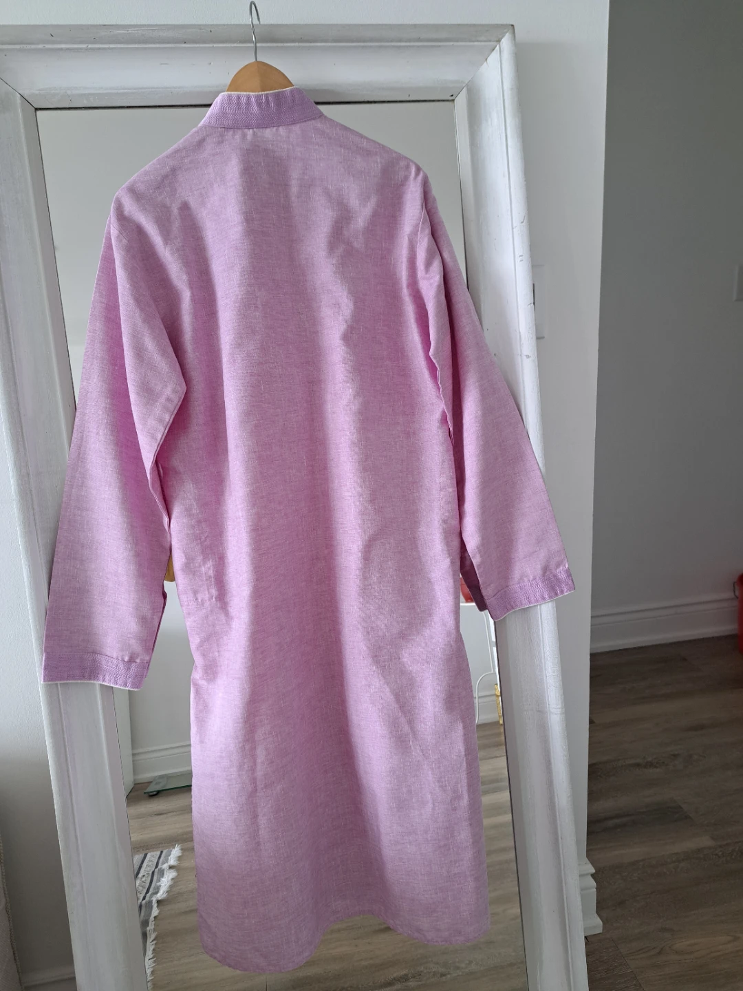 Men's Ligh Purple Kurta with White pants - photo 3