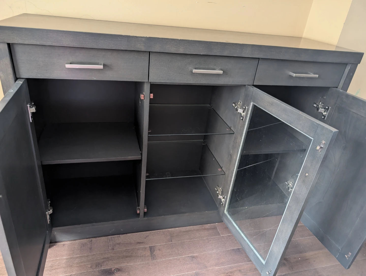 Dark brown buffet Cabinet table - photo 2
