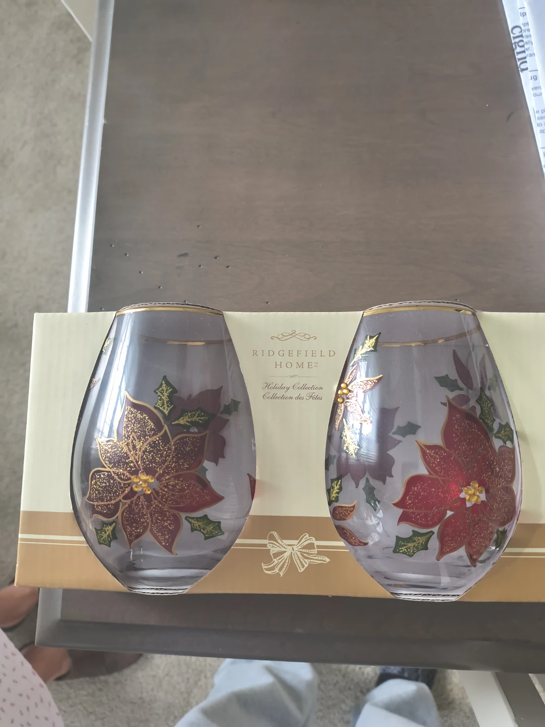 Ridgefield Home Holiday Collection Glasses (Set of 2)