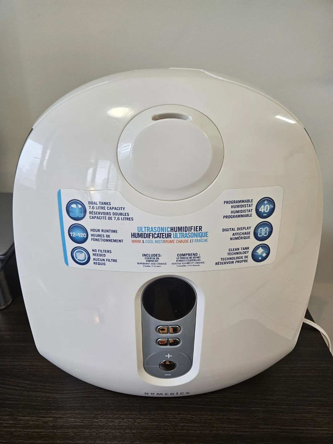 HoMedics Ultrasonic Humidifier