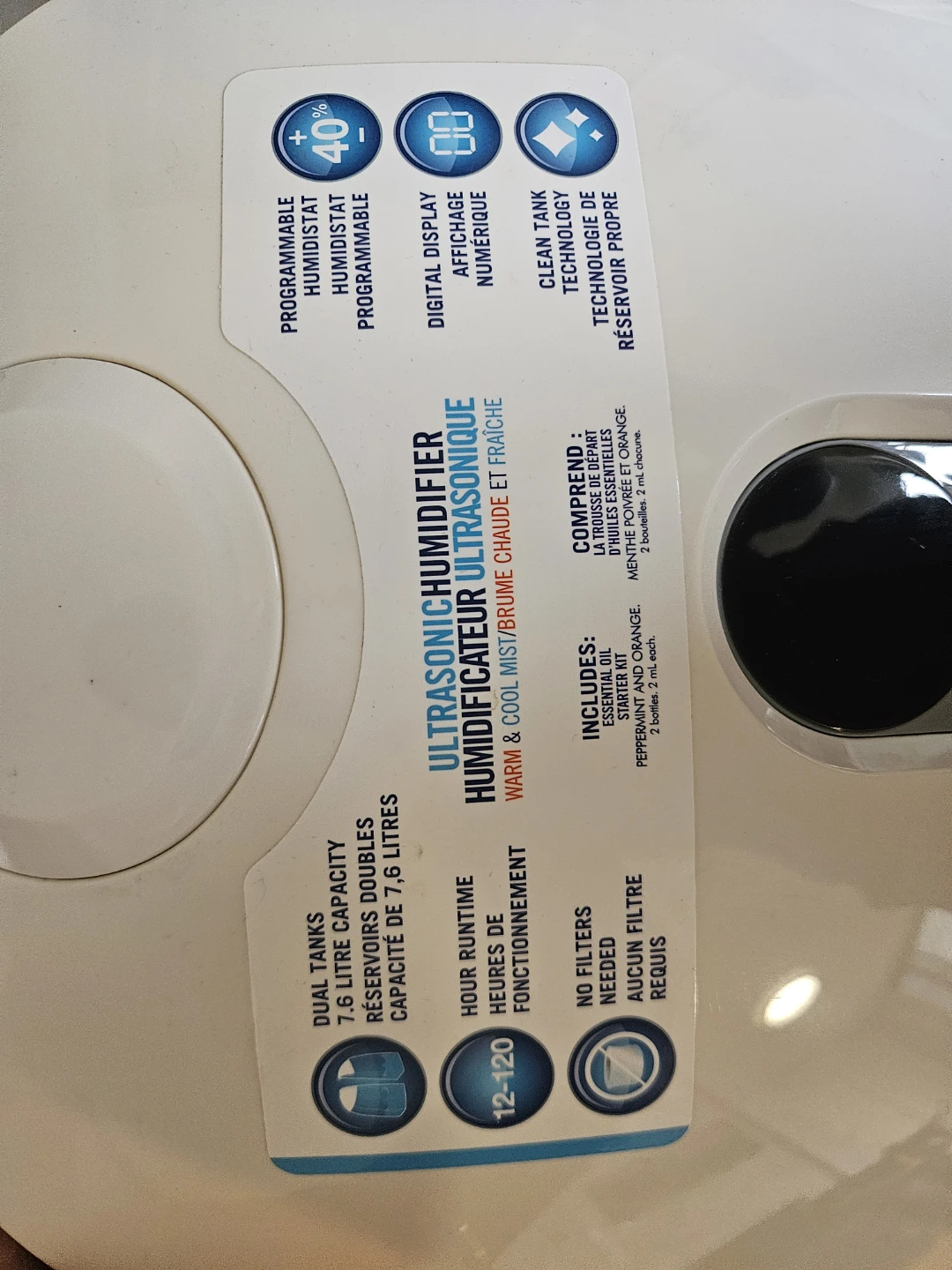 HoMedics Ultrasonic Humidifier - photo 3