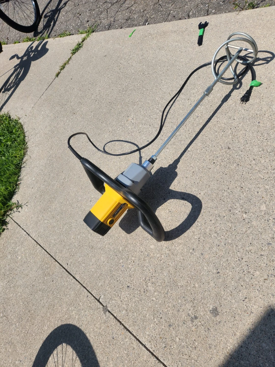 Yellow and Grey Power Mixer