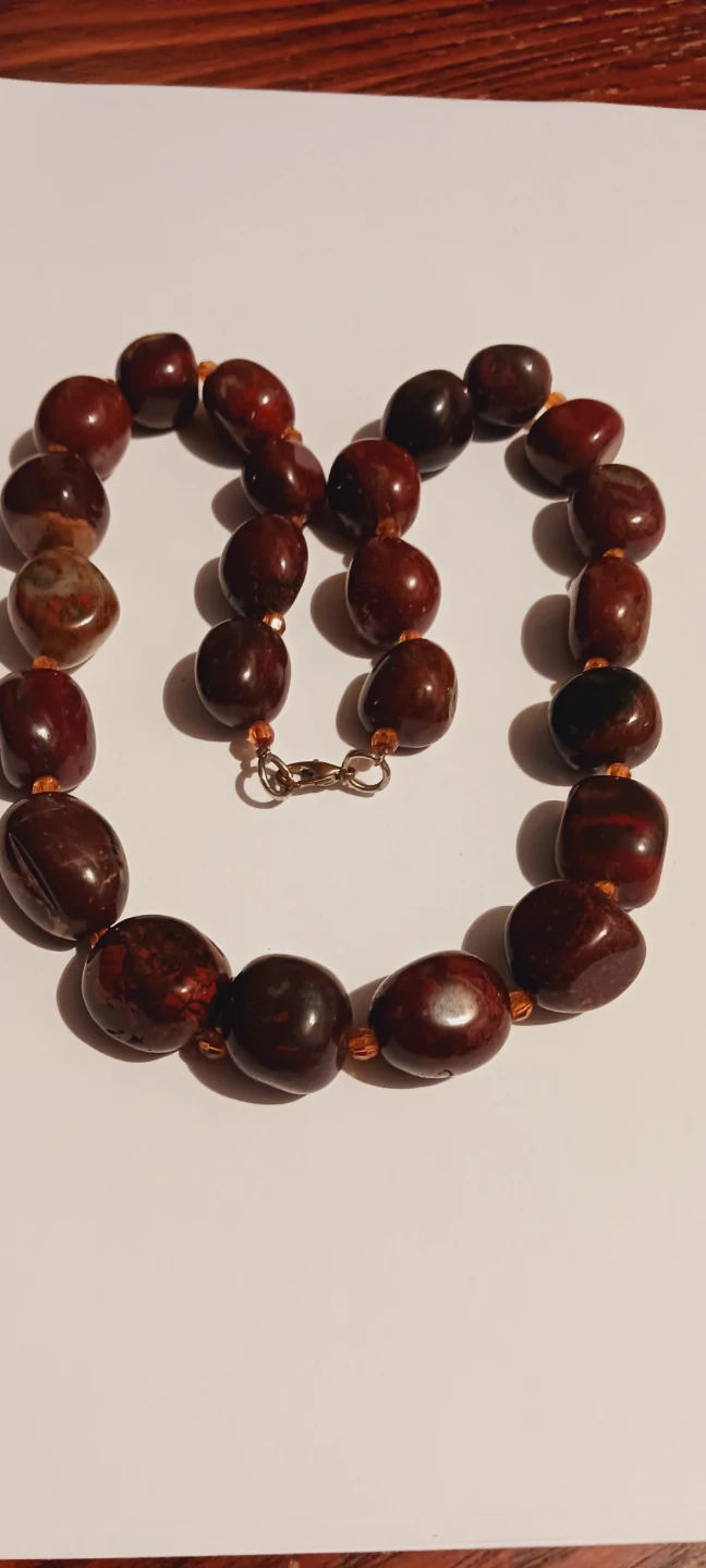 Genuine Stones Chunky Beaded Necklace