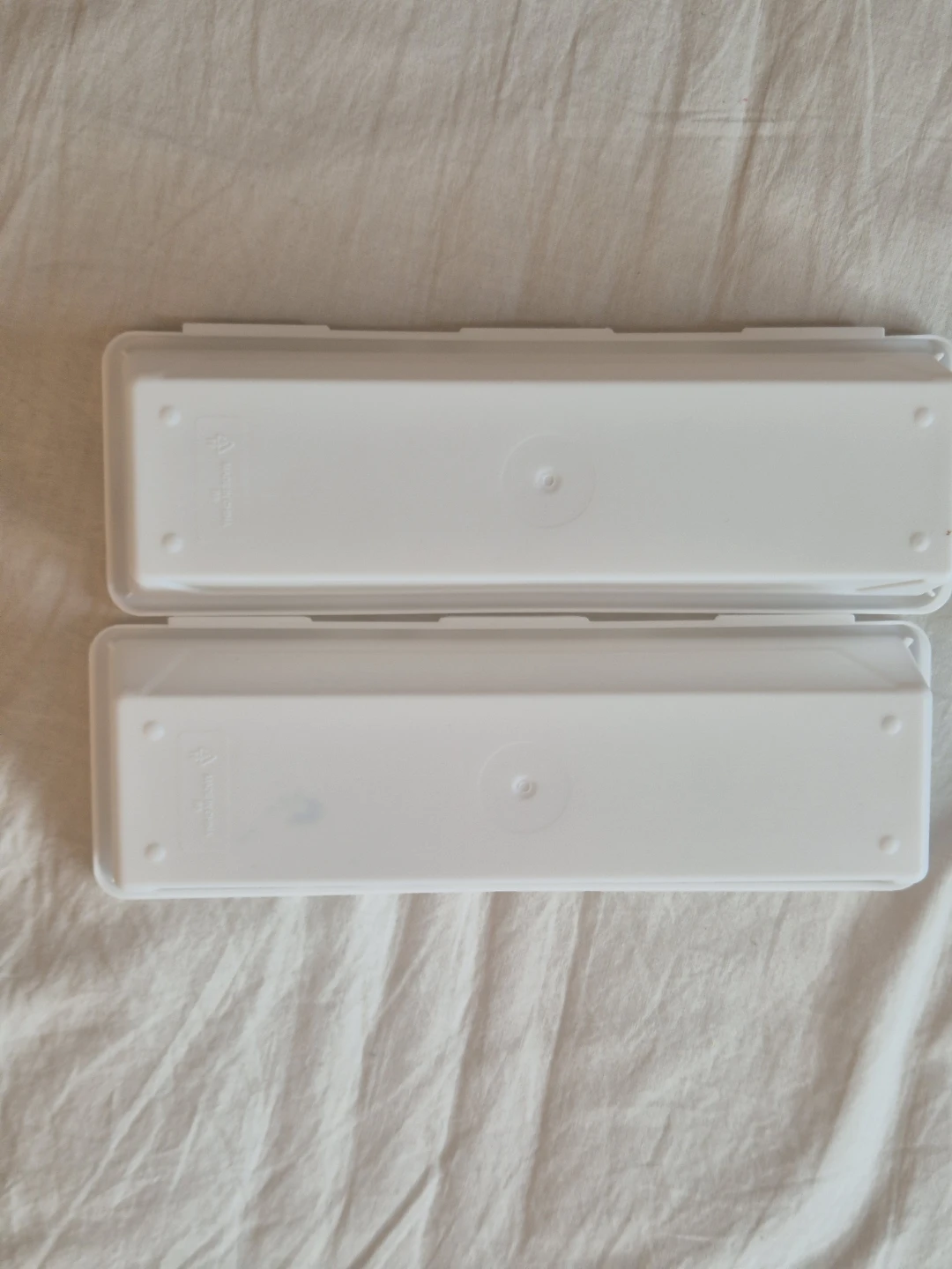 White Plastic Food Storage Containers (Set of 2) - photo 2
