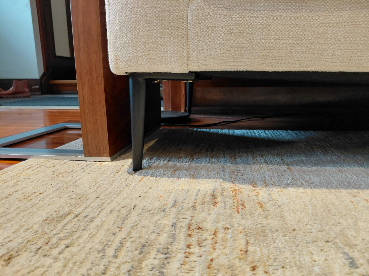 Beig and light grey Textured Area Rug - photo 3