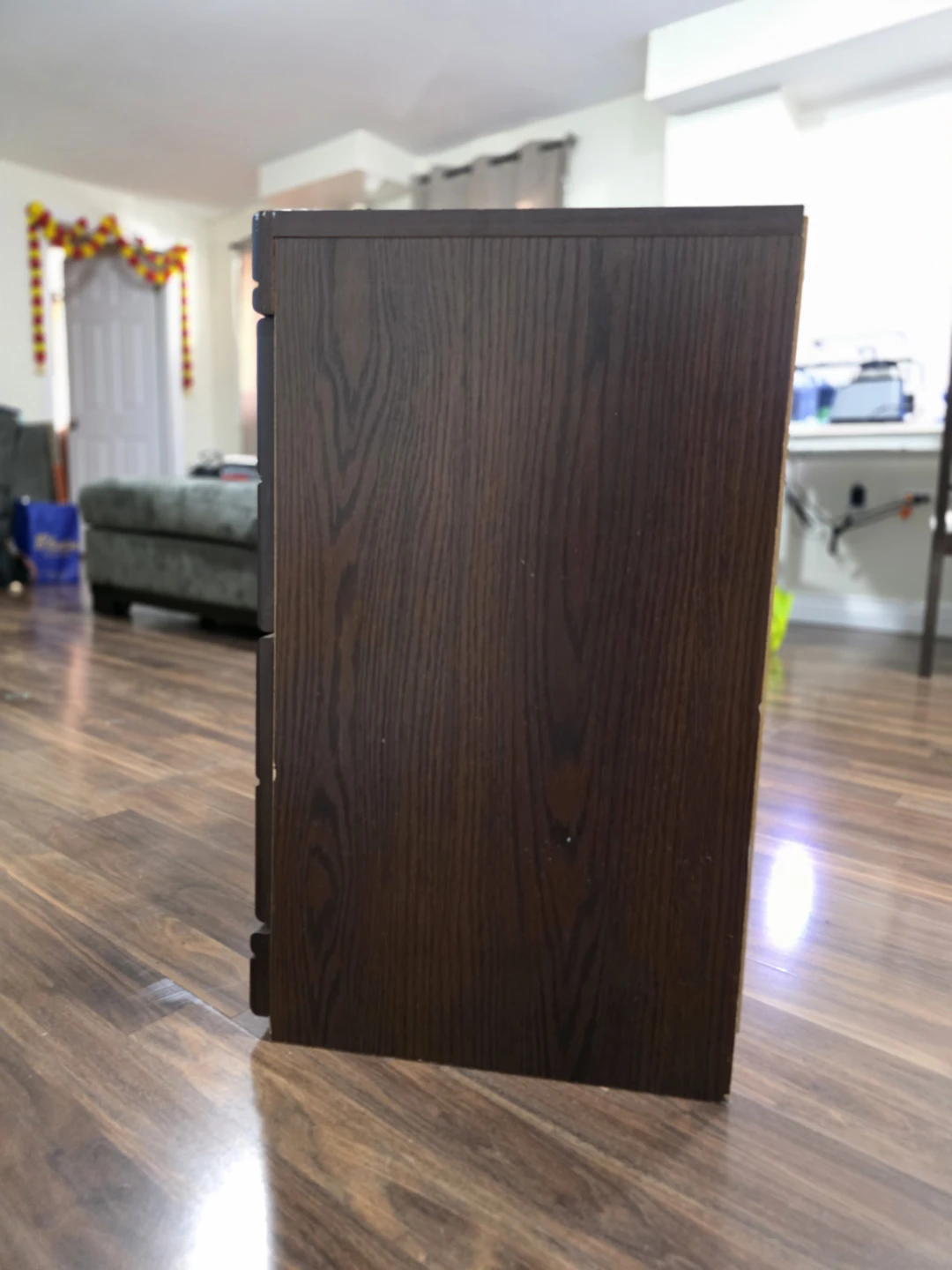 Set of Dark Brown 2-Drawer Nightstands - photo 4