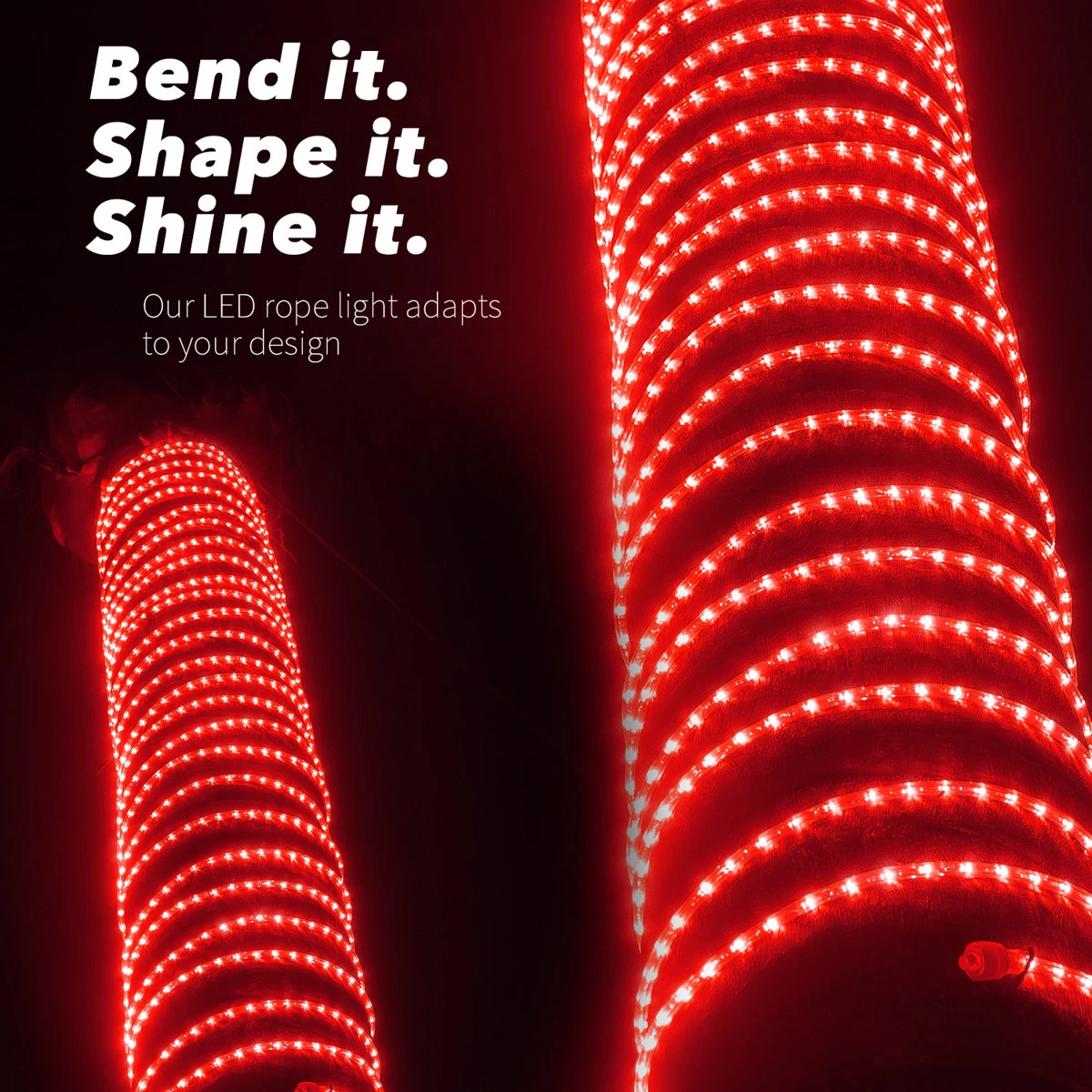 Red LED Rope Lights - 8 Modes - photo 2