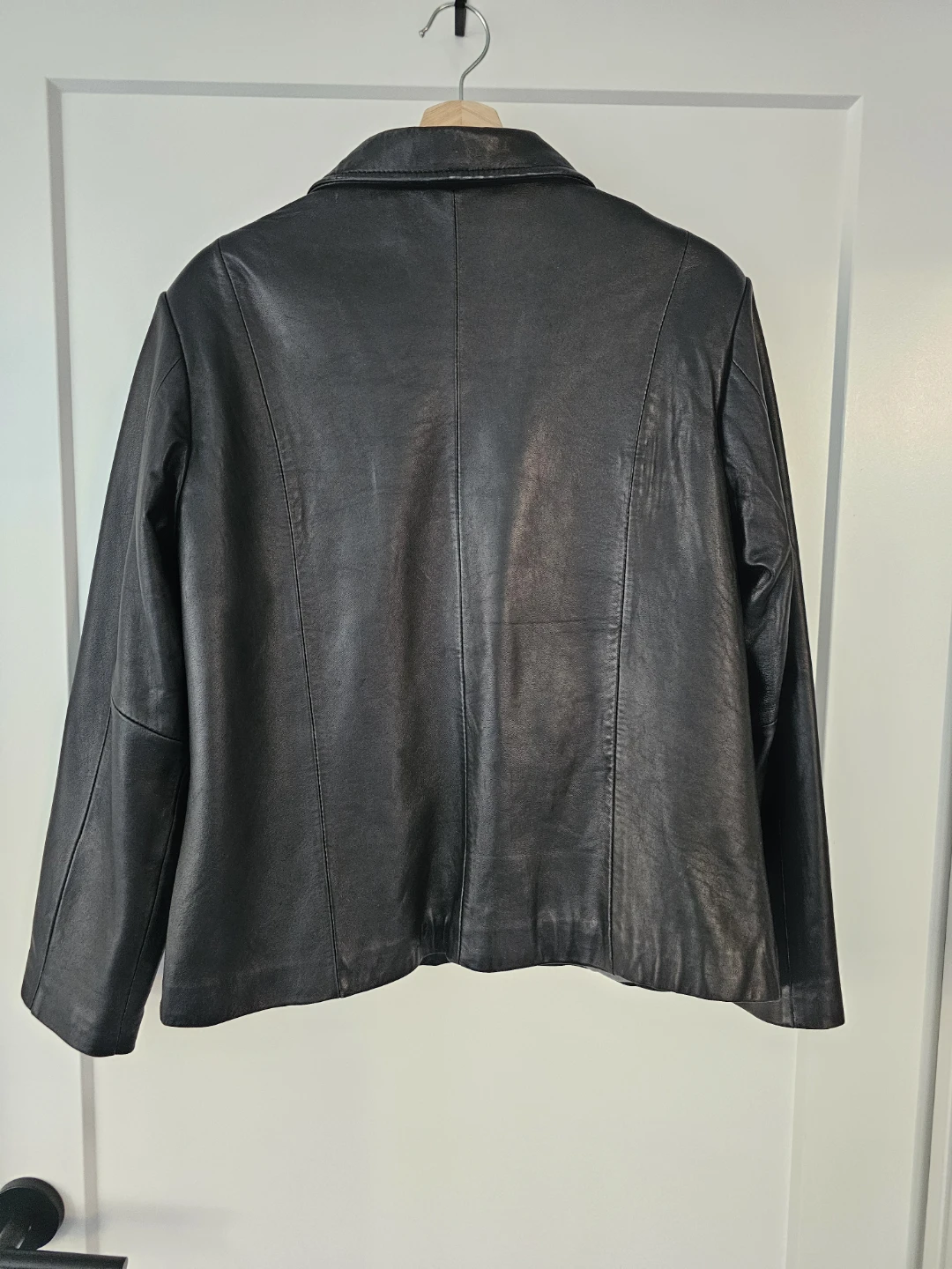 Boston Harbour Black Leather Jacket - Size L - photo 3