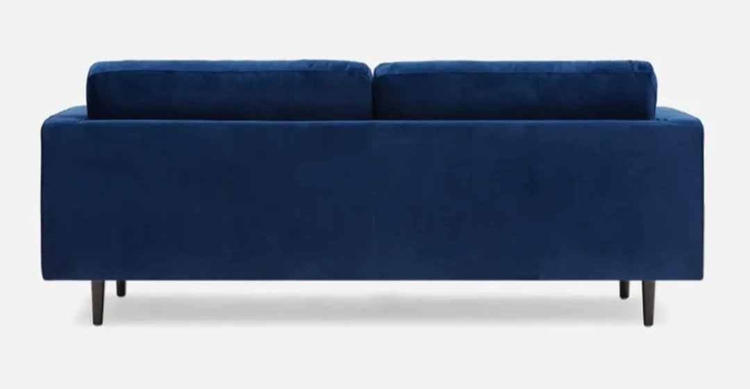 3-Seater Velvet Sofa – Like New | Modern Mid-Century Style - photo 3