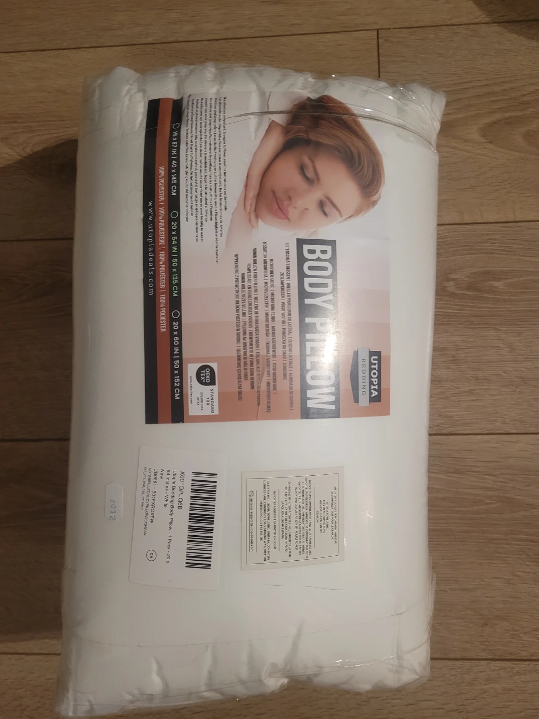 Utopia Bedding Body Pillow - 20 x 54 Inches - White