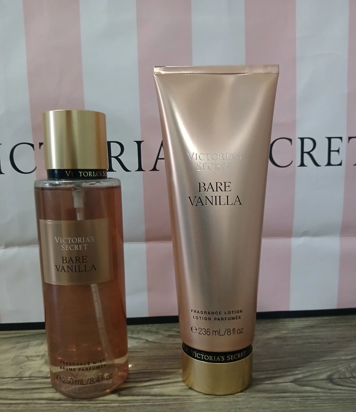 Victoria's Secret Bare Vanilla Fragrance Mist & Lotion Set
