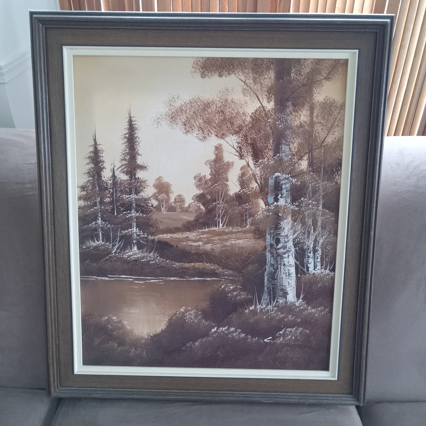 Signed Framed Oil on Canvas Painting  26 x 30 - photo 2