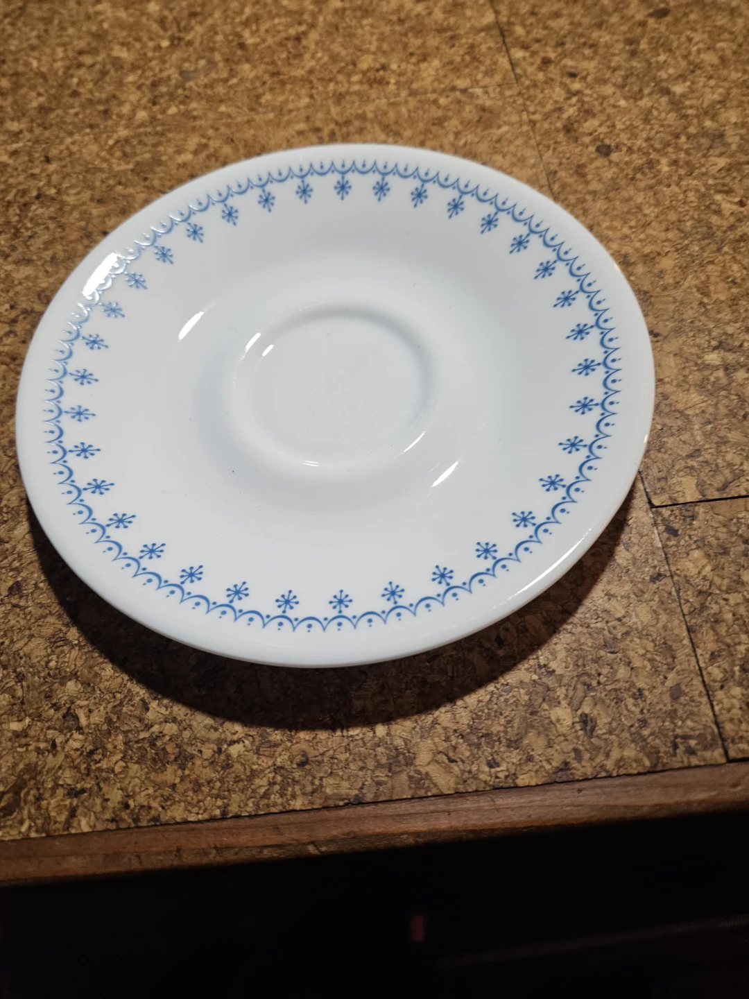 Corelle Livingware Blue Snowflake Saucer - photo 2