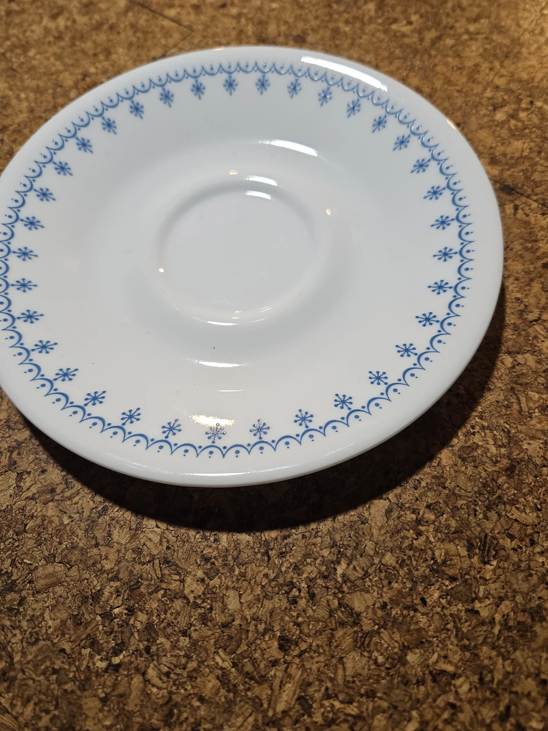 Corelle Livingware Blue Snowflake Saucer - photo 5