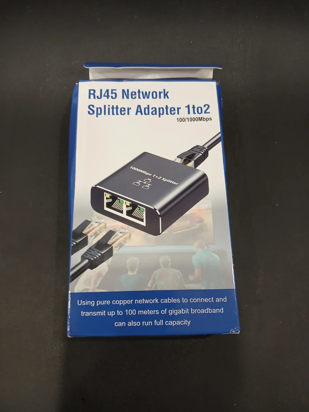 RJ45 Network Splitter Adapter 1-to-2